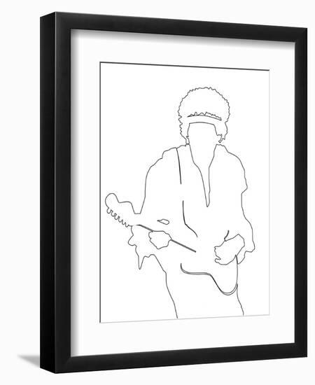 Jimi Hendrix-Logan Huxley-Framed Art Print