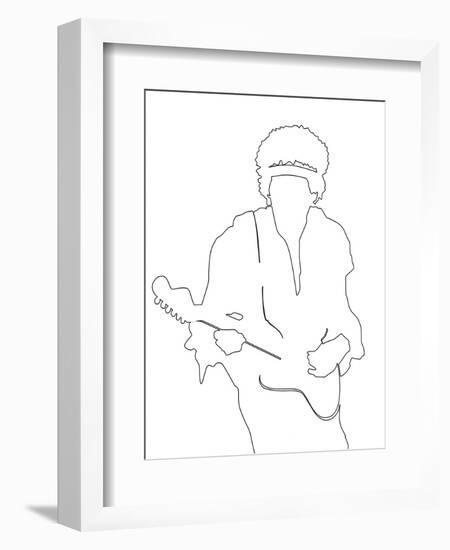 Jimi Hendrix-Logan Huxley-Framed Art Print