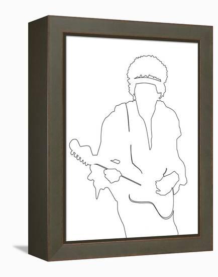 Jimi Hendrix-Logan Huxley-Framed Stretched Canvas