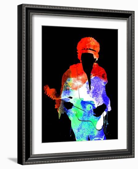 Jimi Watercolor II-Lana Feldman-Framed Art Print