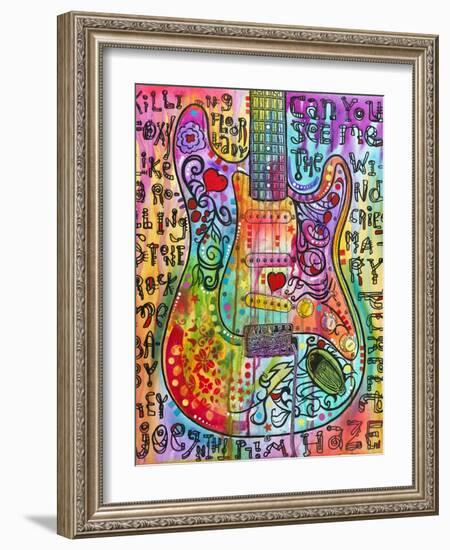 Jimmies Guitar-Dean Russo-Framed Giclee Print