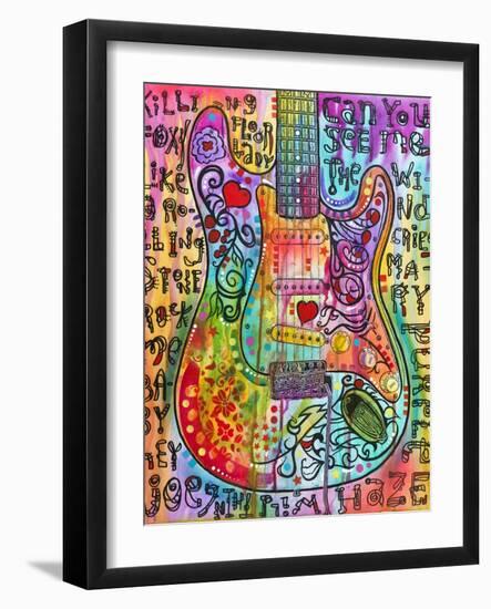 Jimmies Guitar-Dean Russo-Framed Giclee Print