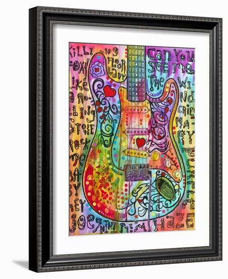 Jimmies Guitar-Dean Russo-Framed Giclee Print