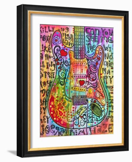 Jimmies Guitar-Dean Russo-Framed Giclee Print