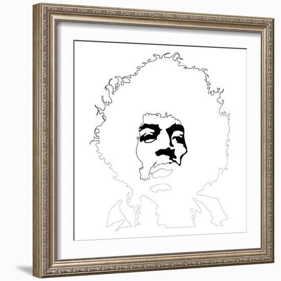 Jimmy Hendrix I-Logan Huxley-Framed Art Print