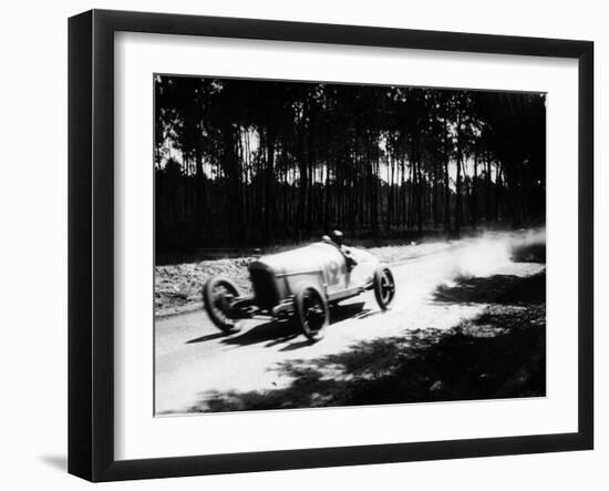Jimmy Murphy Driving a Duesenberg to Victory in the French Grand Prix, Le Mans, 1921-null-Framed Photographic Print