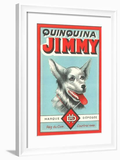 Jimmy Quinine Label-null-Framed Art Print