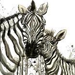 Colorful Zebra-Jin Jing-Framed Art Print