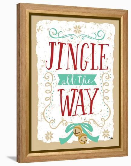 Jingle all the Way-Teresa Woo-Framed Stretched Canvas