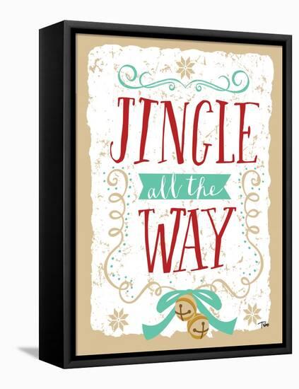 Jingle all the Way-Teresa Woo-Framed Stretched Canvas