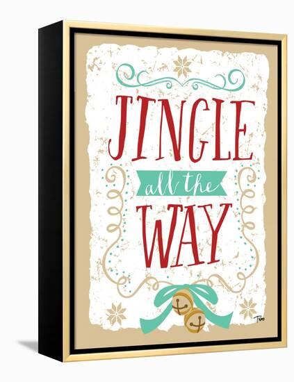 Jingle all the Way-Teresa Woo-Framed Stretched Canvas