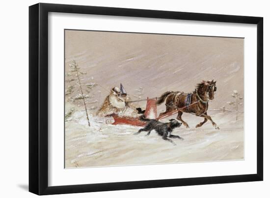 Jingle Bells-George Harlow White-Framed Giclee Print