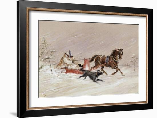 Jingle Bells-George Harlow White-Framed Giclee Print