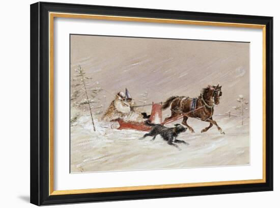 Jingle Bells-George Harlow White-Framed Giclee Print