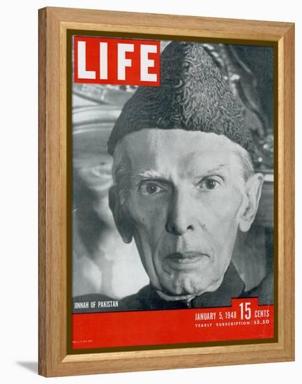 Jinnah of Pakistan, January 5, 1948-Margaret Bourke-White-Framed Premier Image Canvas