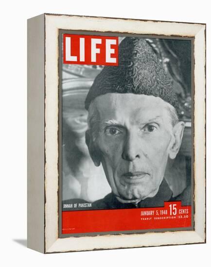 Jinnah of Pakistan, January 5, 1948-Margaret Bourke-White-Framed Premier Image Canvas