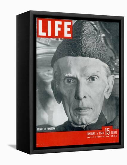 Jinnah of Pakistan, January 5, 1948-Margaret Bourke-White-Framed Premier Image Canvas