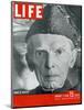 Jinnah of Pakistan, January 5, 1948-Margaret Bourke-White-Mounted Photographic Print