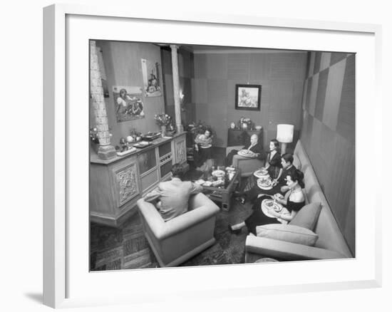 Jinx Falkenburg's Television Room-null-Framed Photographic Print