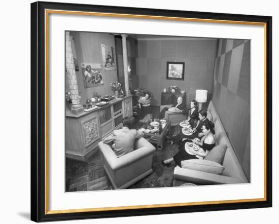 Jinx Falkenburg's Television Room-null-Framed Photographic Print