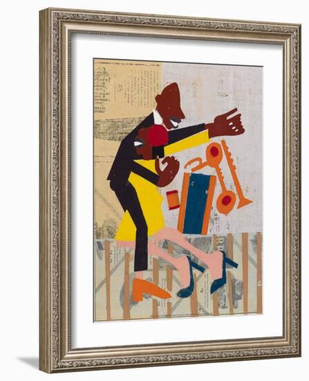 Jitter Bugs-William H Johnson-Framed Art Print