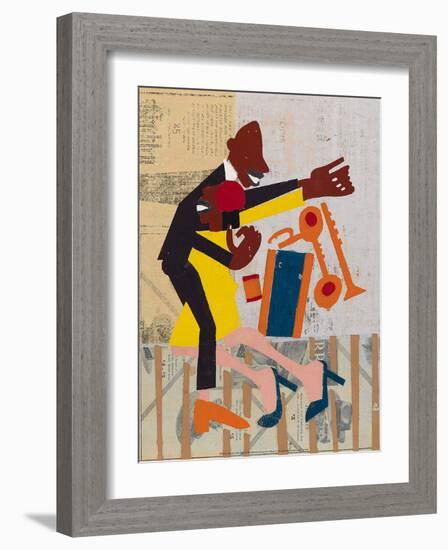 Jitter Bugs-William H Johnson-Framed Art Print