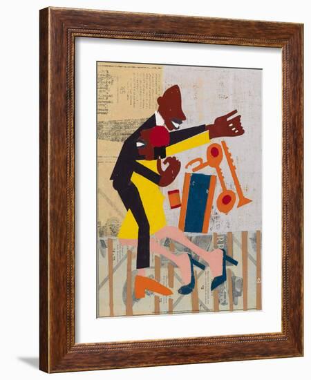 Jitter Bugs-William H Johnson-Framed Art Print