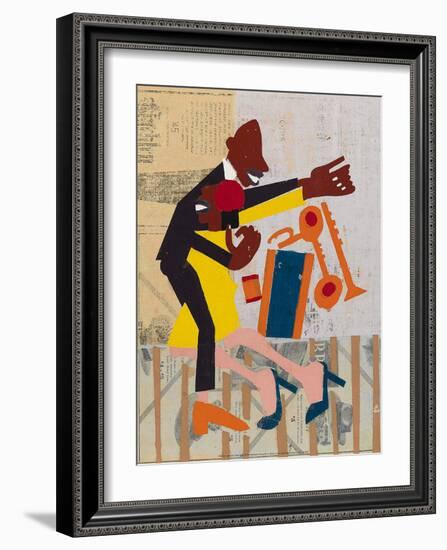 Jitter Bugs-William H Johnson-Framed Art Print