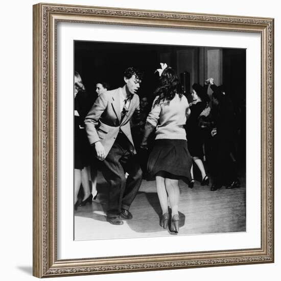 Jitterbugs at an Elk's Club Dance, in Washington, D.C. April 1943-null-Framed Photo