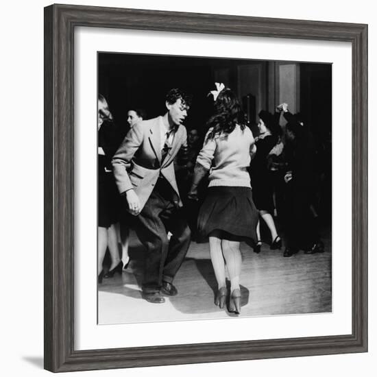 Jitterbugs at an Elk's Club Dance, in Washington, D.C. April 1943-null-Framed Photo