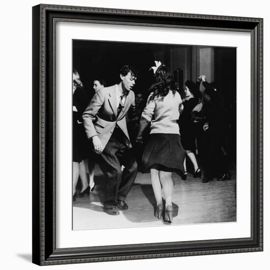 Jitterbugs at an Elk's Club Dance, in Washington, D.C. April 1943-null-Framed Photo