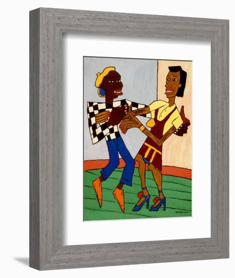 Jitterbugs-William H Johnson-Framed Art Print