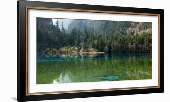 Jiuzhaigou on the Edge of the Tibetan Plateau, known for its Waterfalls and Colourful Lakes-Alex Treadway-Framed Photographic Print