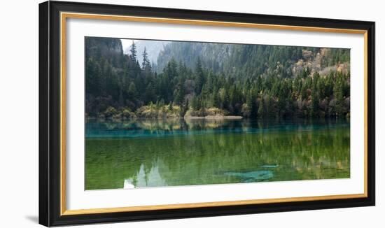 Jiuzhaigou on the Edge of the Tibetan Plateau, known for its Waterfalls and Colourful Lakes-Alex Treadway-Framed Photographic Print