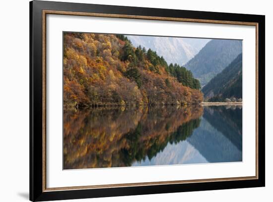 Jiuzhaigou on the Edge of the Tibetan Plateau, known for its Waterfalls and Colourful Lakes-Alex Treadway-Framed Photographic Print