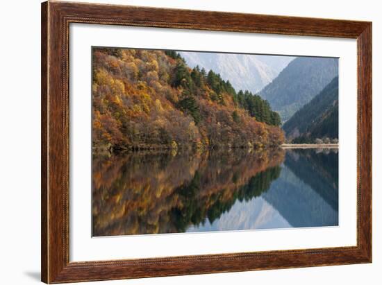 Jiuzhaigou on the Edge of the Tibetan Plateau, known for its Waterfalls and Colourful Lakes-Alex Treadway-Framed Photographic Print