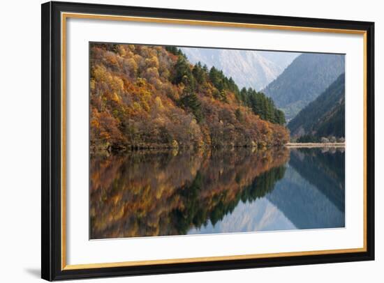 Jiuzhaigou on the Edge of the Tibetan Plateau, known for its Waterfalls and Colourful Lakes-Alex Treadway-Framed Photographic Print