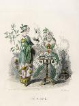 After Having a Glass of Sugar Water, the Famous Orator Comes Down the Platform', Illustration…-J.J. Grandville-Giclee Print