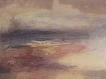 Coastal View at Sunset-JMW Turner-Framed Premier Image Canvas