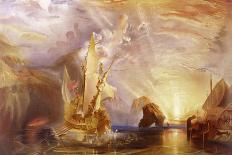 Off the Nore: Wind and Water, 1840-5 (Oil on Paper Laid Down on Canvas)-J. M. W. Turner-Giclee Print