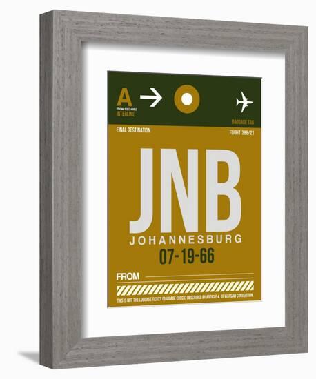 JNB Johannesburg Luggage Tag 1-NaxArt-Framed Premium Giclee Print