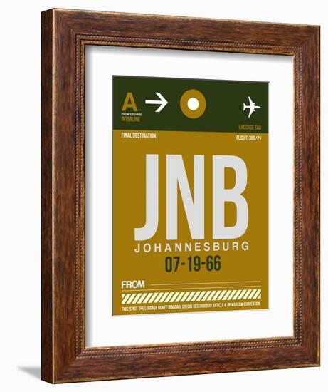 JNB Johannesburg Luggage Tag 1-NaxArt-Framed Premium Giclee Print