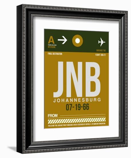 JNB Johannesburg Luggage Tag 1-NaxArt-Framed Premium Giclee Print