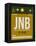 JNB Johannesburg Luggage Tag 1-NaxArt-Framed Stretched Canvas