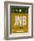 JNB Johannesburg Luggage Tag 1-NaxArt-Framed Art Print