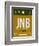 JNB Johannesburg Luggage Tag 1-NaxArt-Framed Art Print