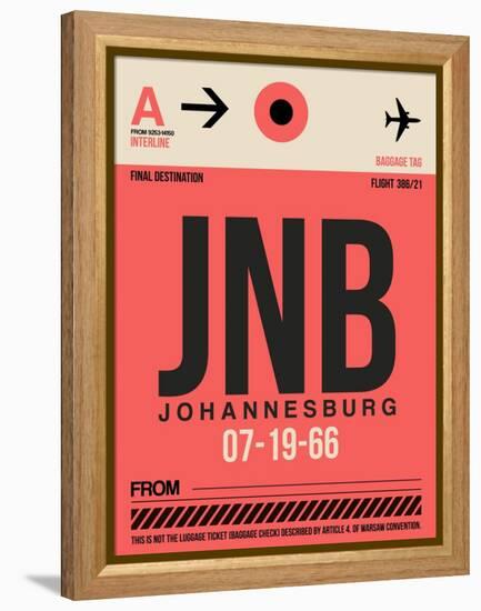 JNB Johannesburg Luggage Tag 2-NaxArt-Framed Stretched Canvas