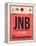 JNB Johannesburg Luggage Tag 2-NaxArt-Framed Stretched Canvas