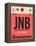 JNB Johannesburg Luggage Tag 2-NaxArt-Framed Stretched Canvas