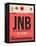 JNB Johannesburg Luggage Tag 2-NaxArt-Framed Stretched Canvas